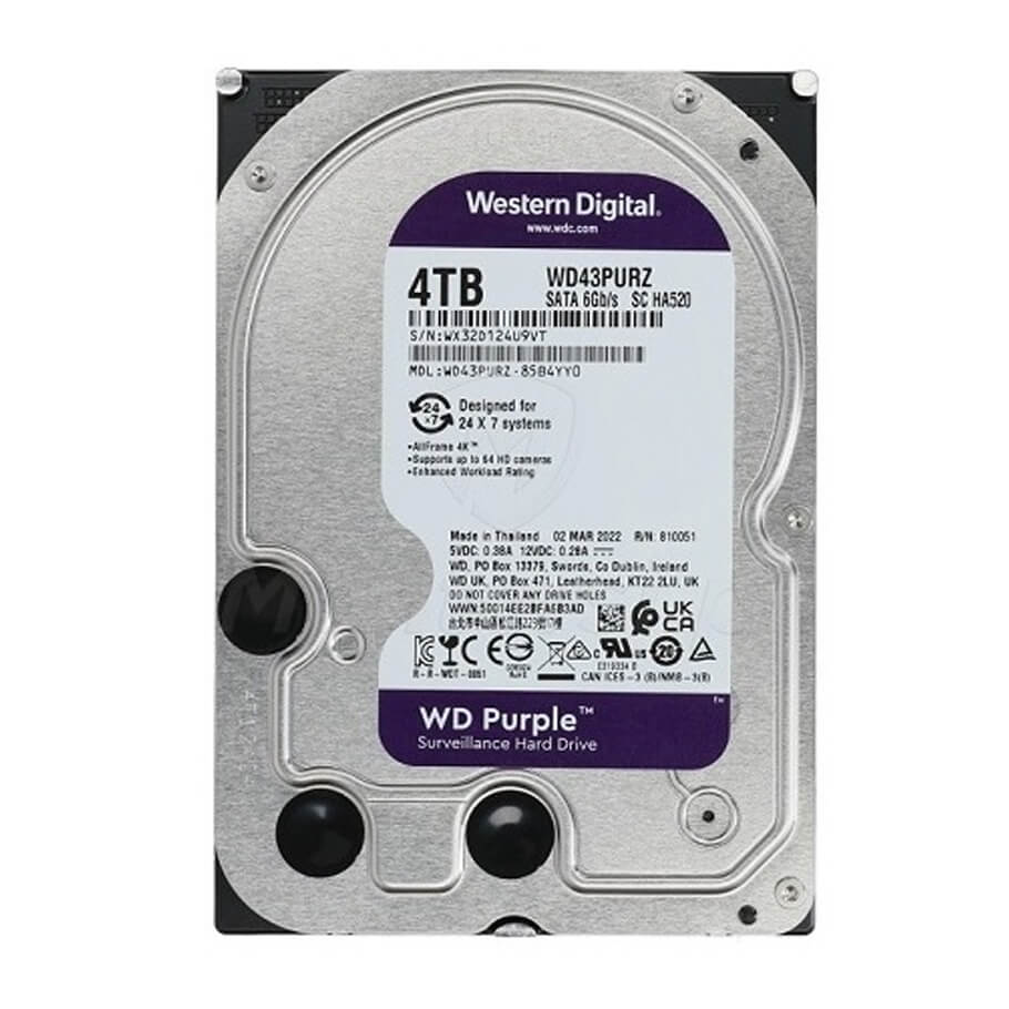 Ổ cứng chuyên dụng 4TB Western Purple WD42PURU